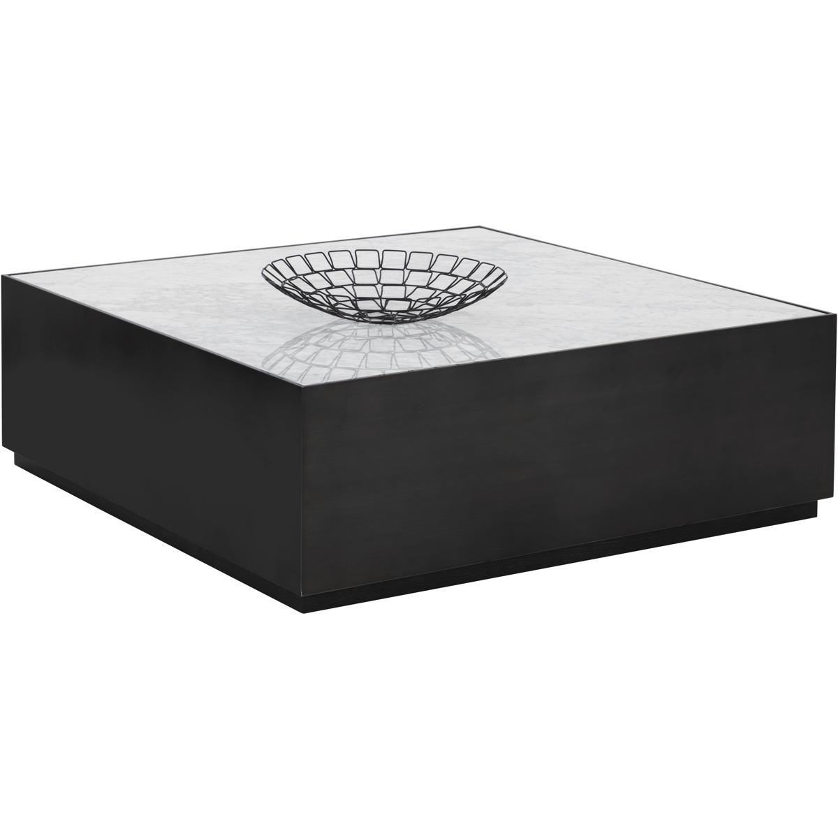 SUNPAN 110010 Selah 47.25 X 47.25 inch White / Black Coffee Table